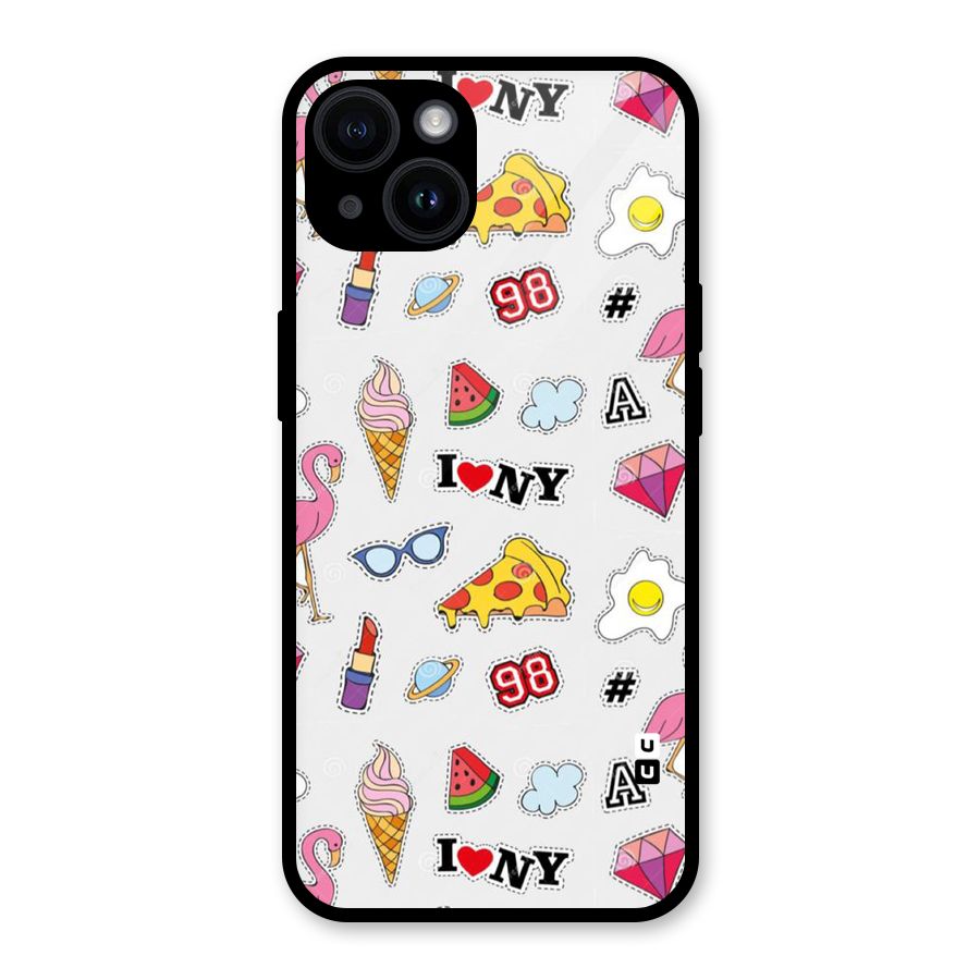 Personnel Quirk Glass Back Case for iPhone 14