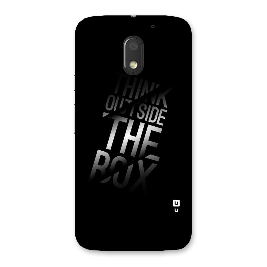 Perspective Thinking Back Case for Moto E3 Power