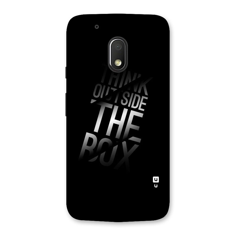 Perspective Thinking Back Case for Moto G4 Play