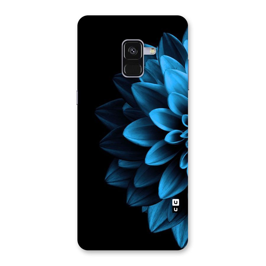 Petals In Blue Back Case for Galaxy A8 Plus