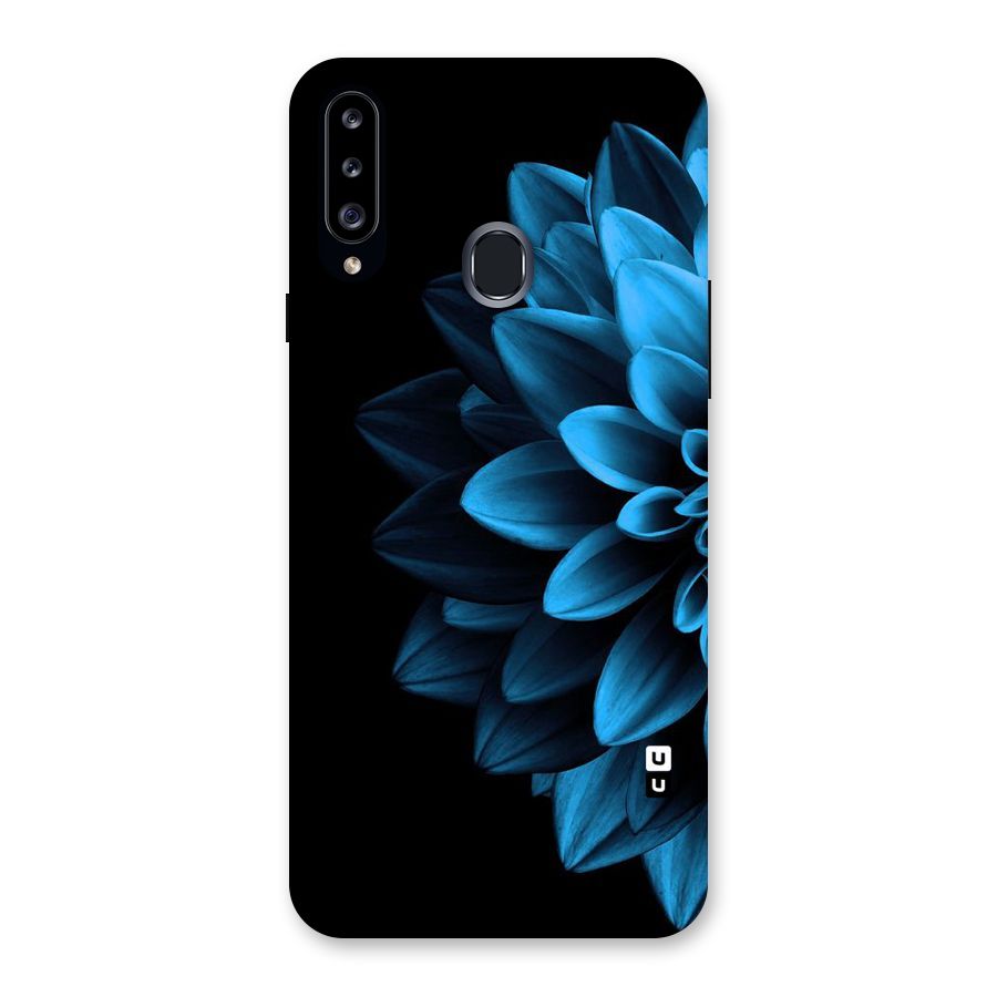Petals In Blue Back Case for Samsung Galaxy A20s
