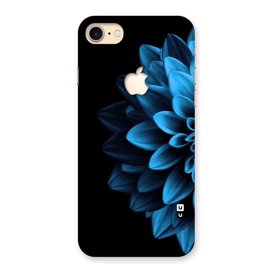 Petals In Blue Back Case for iPhone 7 Apple Cut