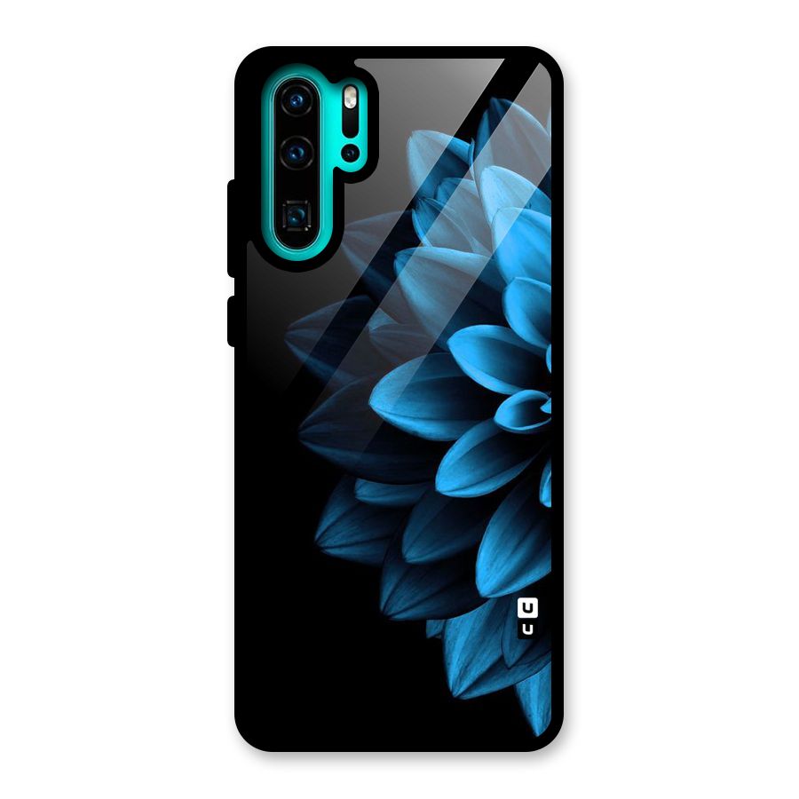 Petals In Blue Glass Back Case for Huawei P30 Pro