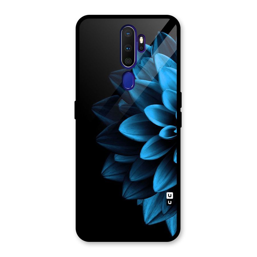 Petals In Blue Glass Back Case for Oppo A9 (2020)