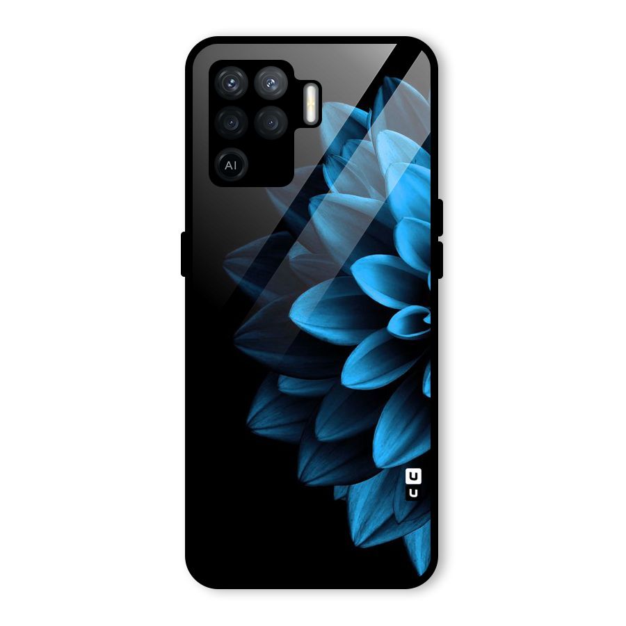 Petals In Blue Glass Back Case for Oppo F19 Pro