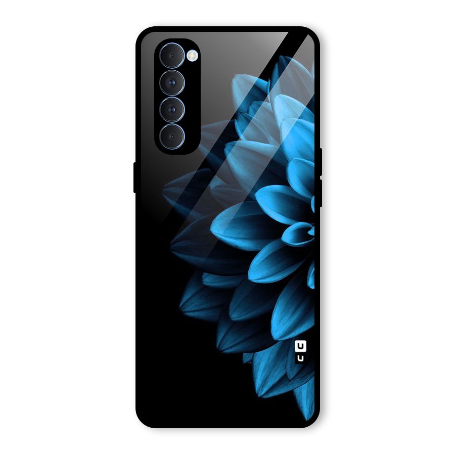 Petals In Blue Glass Back Case for Oppo Reno4 Pro