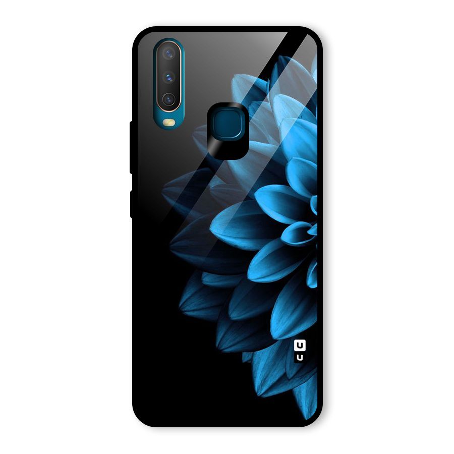 Petals In Blue Glass Back Case for Vivo U10