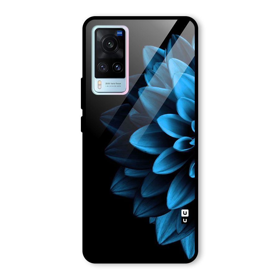Petals In Blue Glass Back Case for Vivo X60