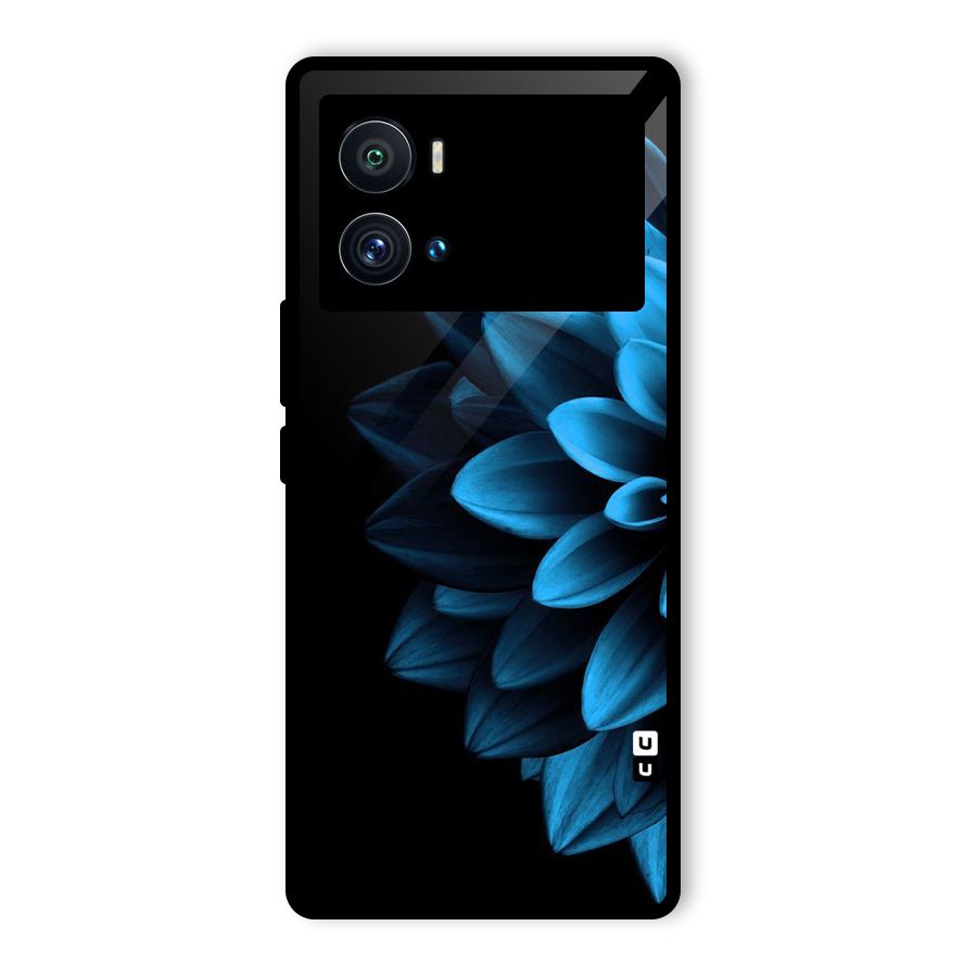 Petals In Blue Glass Back Case for Vivo iQOO 9 Pro