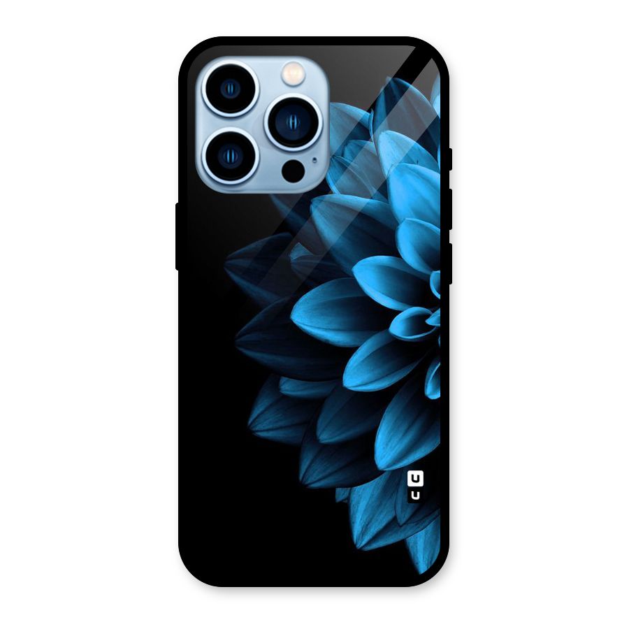 Petals In Blue Glass Back Case for iPhone 13 Pro