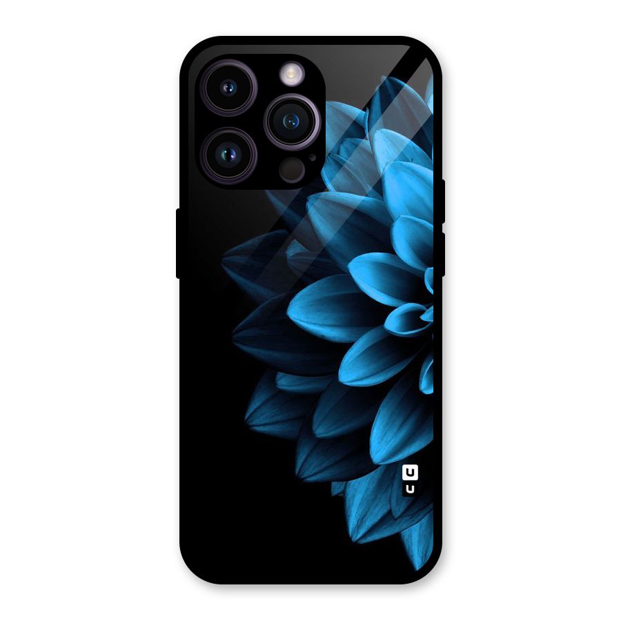 Petals In Blue Glass Back Case for iPhone 14 Pro Max