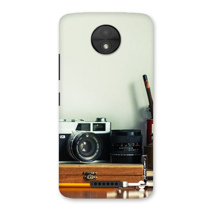 Photographer Desk Back Case for Moto C