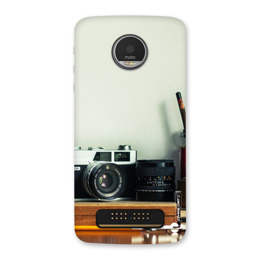 Photographer Desk Back Case for Moto Z Play