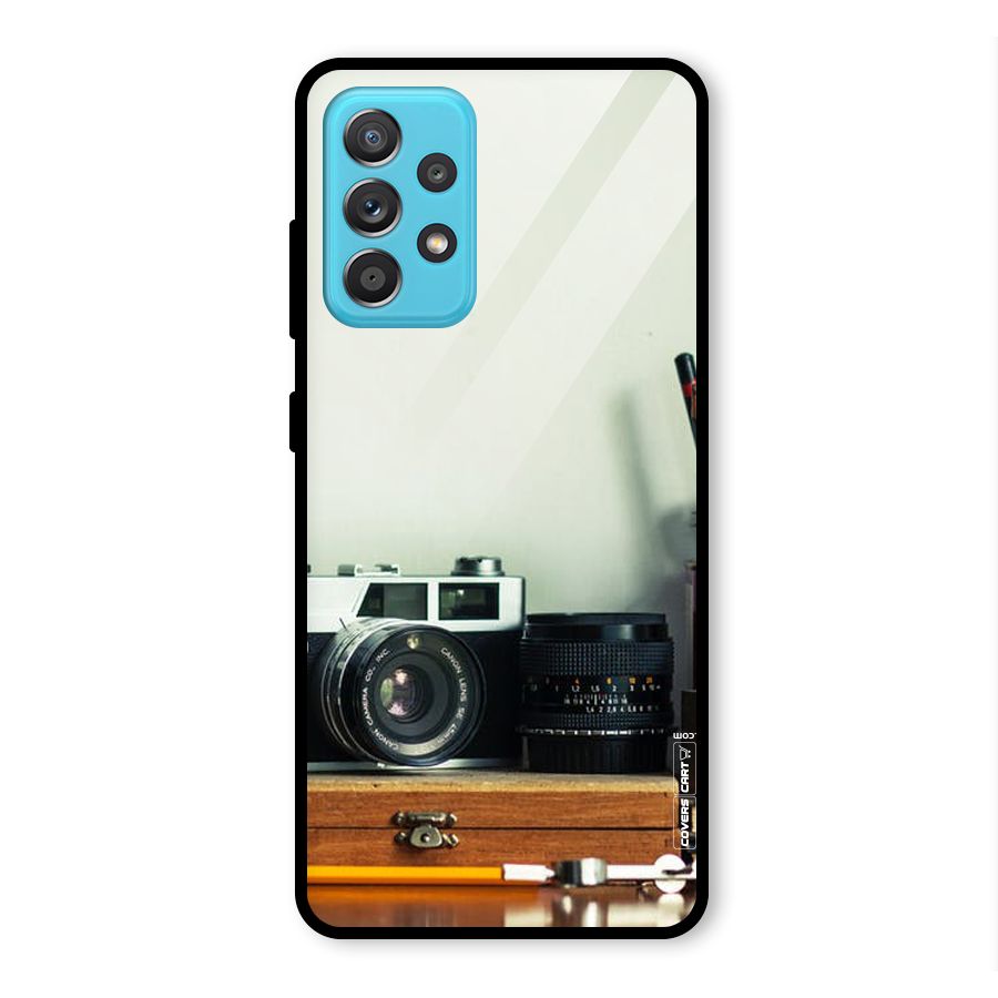 Photographer Desk Glass Back Case for Galaxy A52
