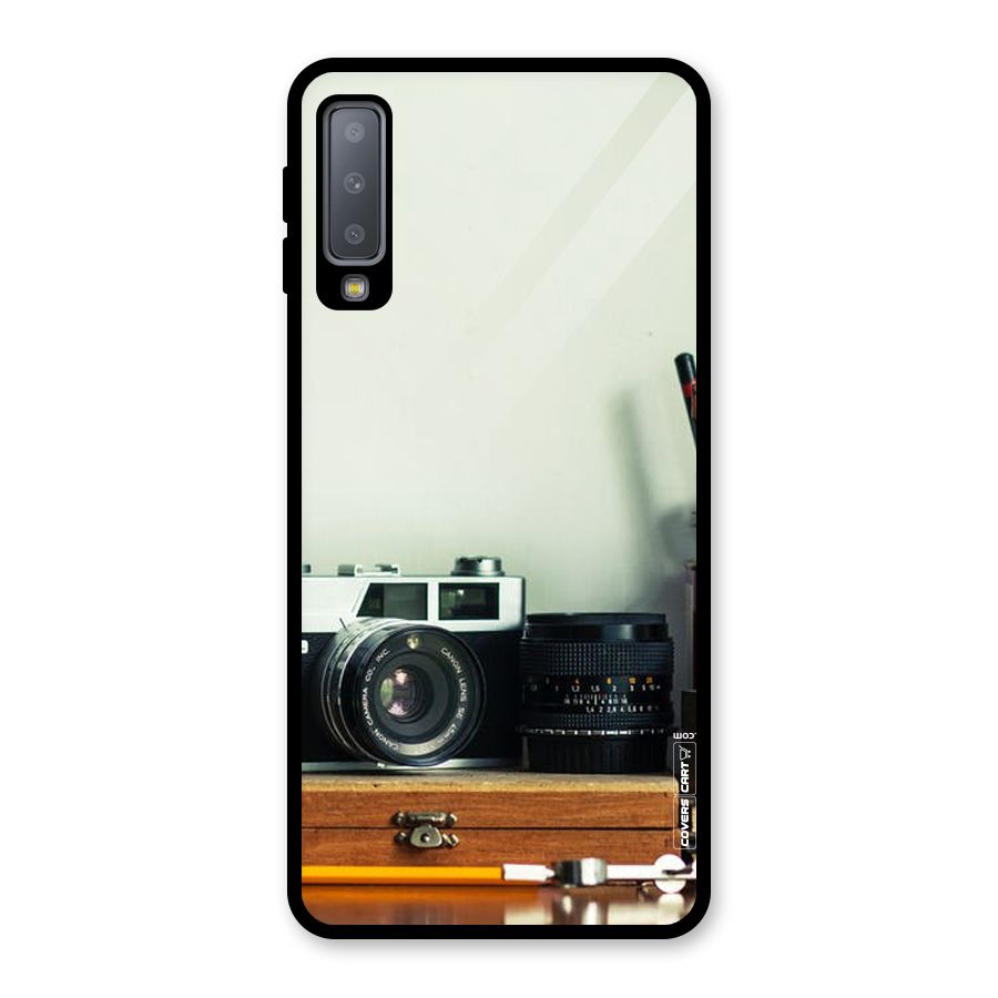 Photographer Desk Glass Back Case for Galaxy A7 (2018)