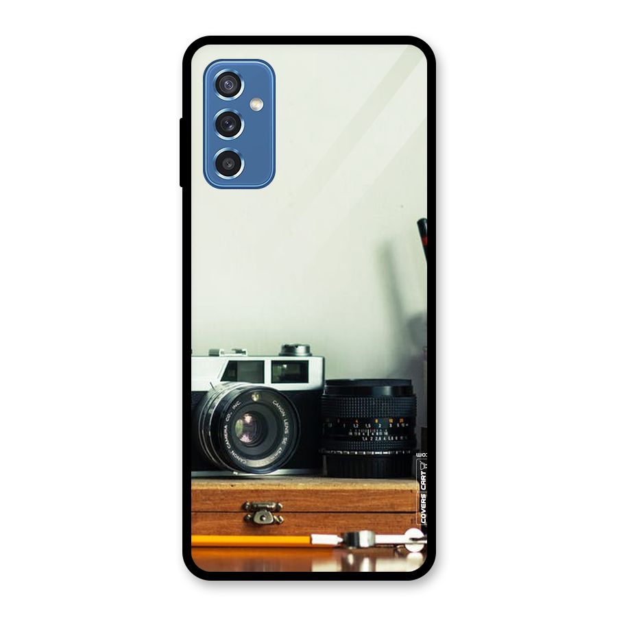 Photographer Desk Glass Back Case for Galaxy M52 5G