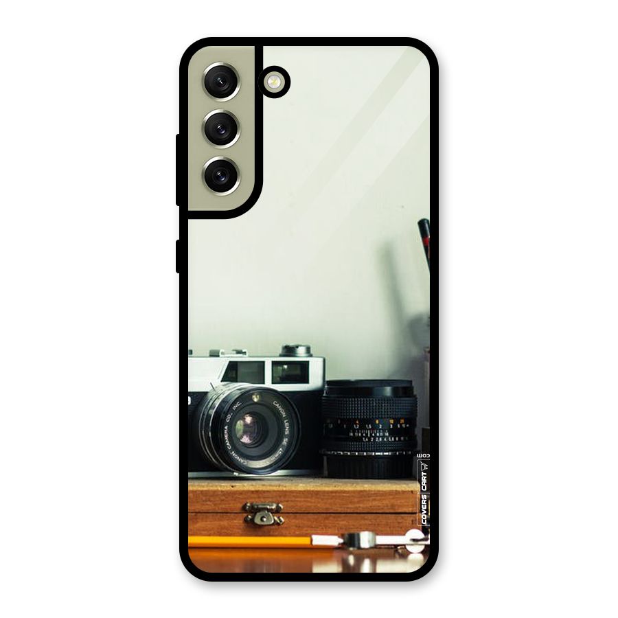 Photographer Desk Glass Back Case for Galaxy S21 FE 5G