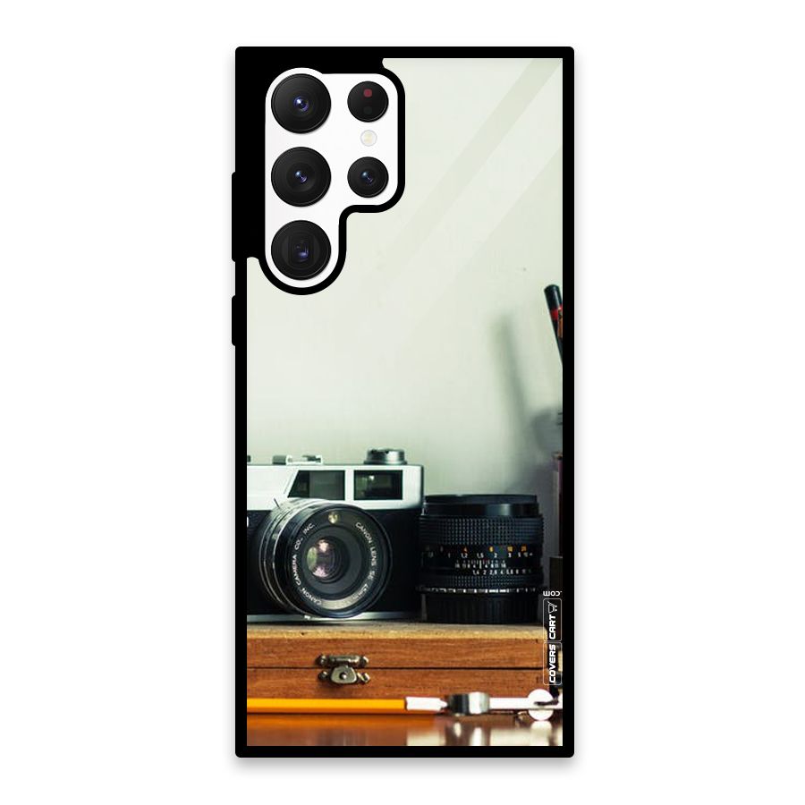 Photographer Desk Glass Back Case for Galaxy S22 Ultra 5G