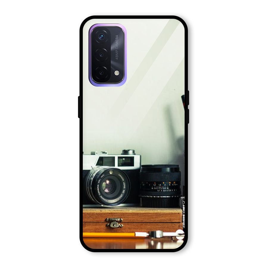 Photographer Desk Glass Back Case for Oppo A74 5G