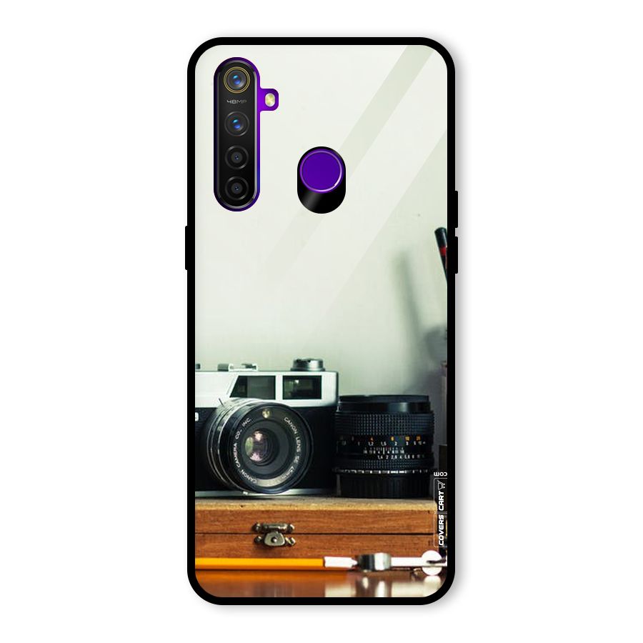 Photographer Desk Glass Back Case for Realme 5 Pro
