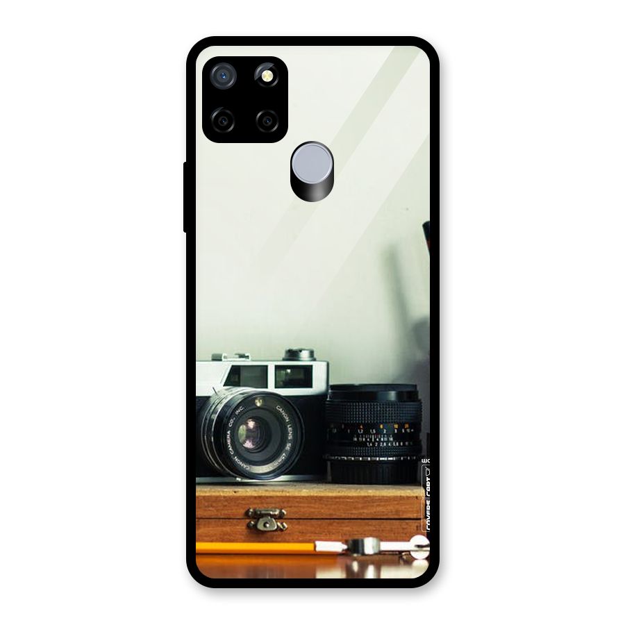 Photographer Desk Glass Back Case for Realme C15