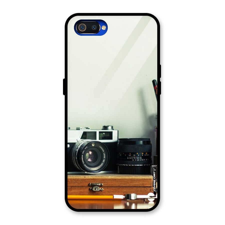 Photographer Desk Glass Back Case for Realme C2