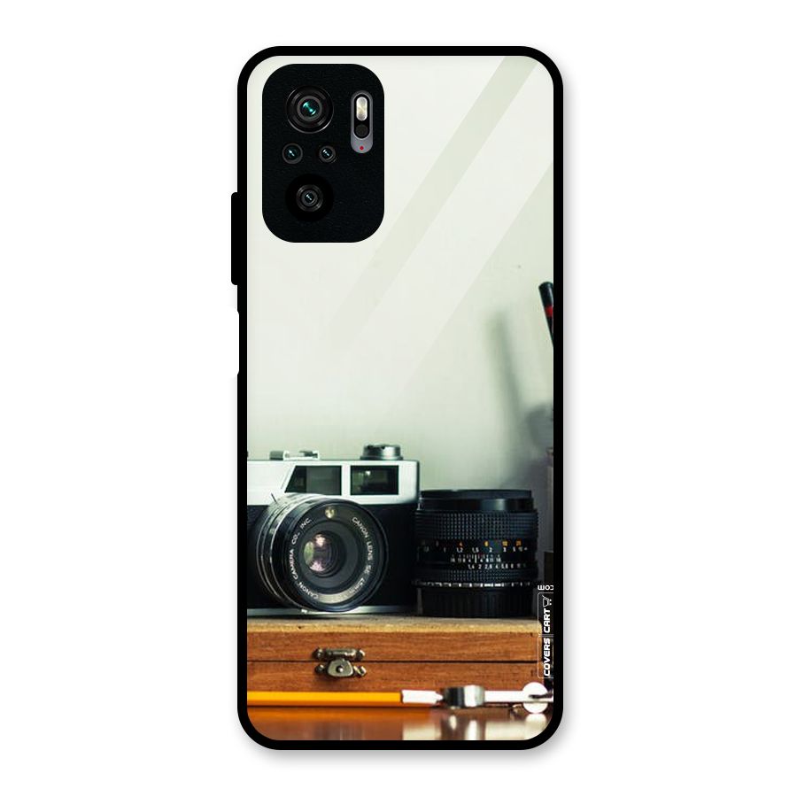 Photographer Desk Glass Back Case for Redmi Note 10S