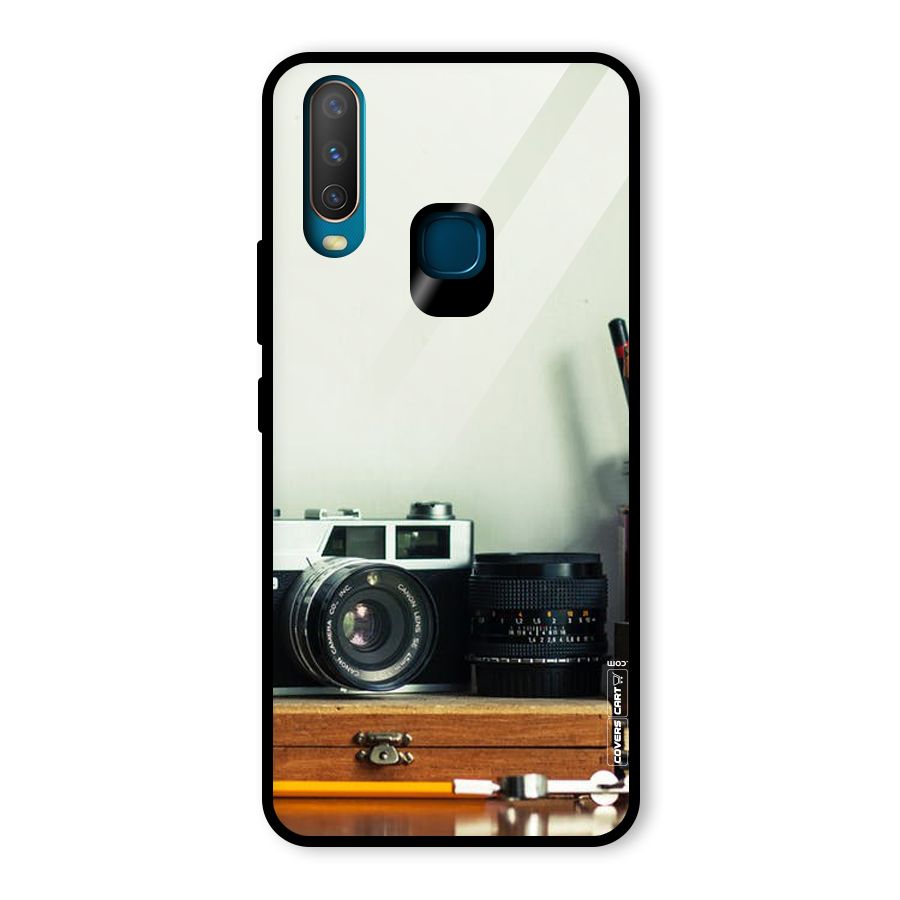 Photographer Desk Glass Back Case for Vivo Y15