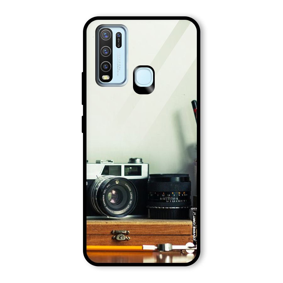 Photographer Desk Glass Back Case for Vivo Y50