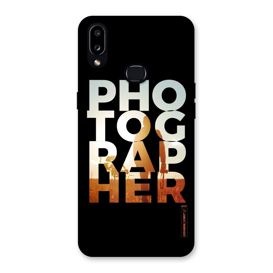 Photographer Typography Back Case for Galaxy A10s