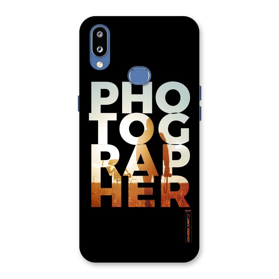 Photographer Typography Back Case for Galaxy M01s