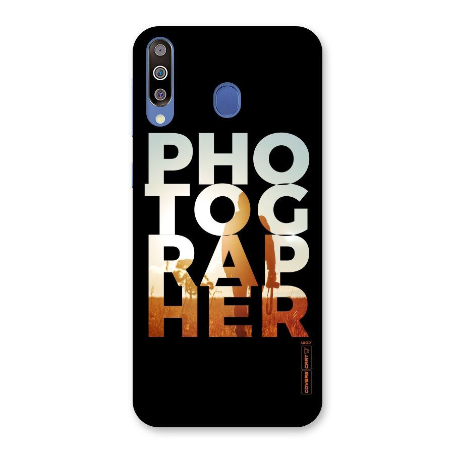 Photographer Typography Back Case for Galaxy M30