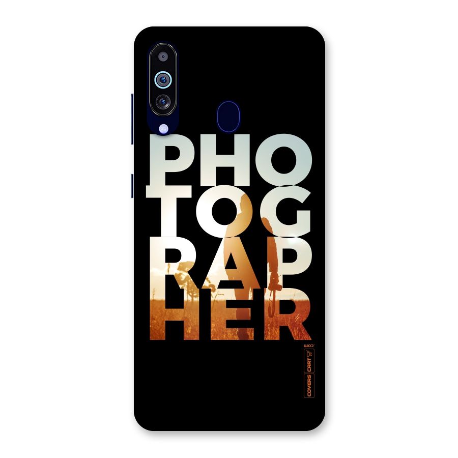 Photographer Typography Back Case for Galaxy M40