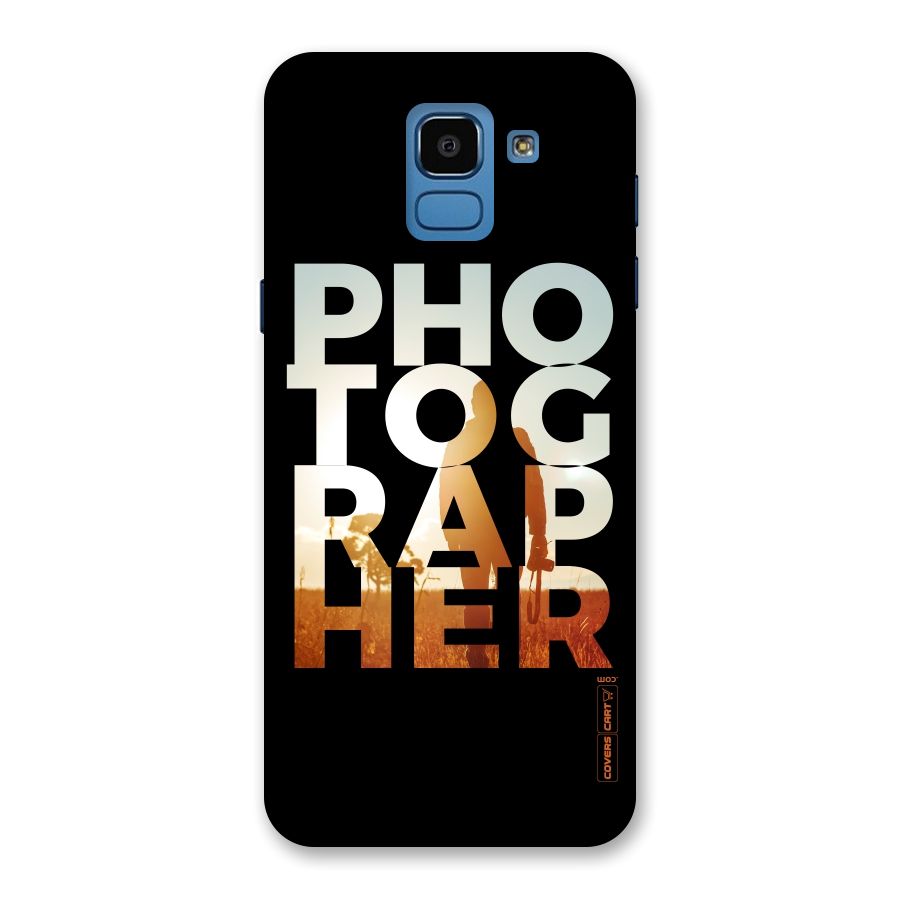 Photographer Typography Back Case for Galaxy On6