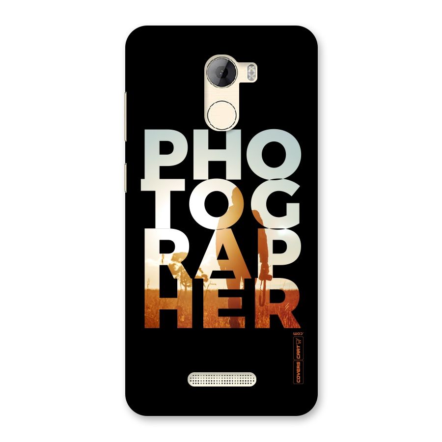 Photographer Typography Back Case for Gionee A1 LIte
