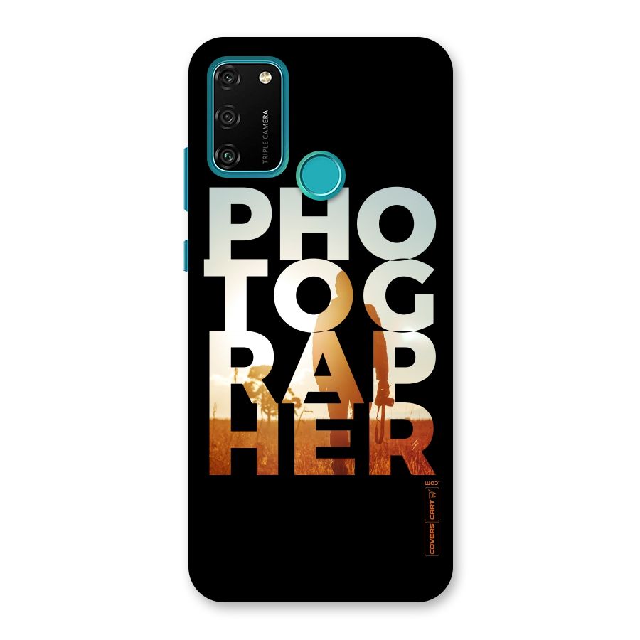Photographer Typography Back Case for Honor 9A