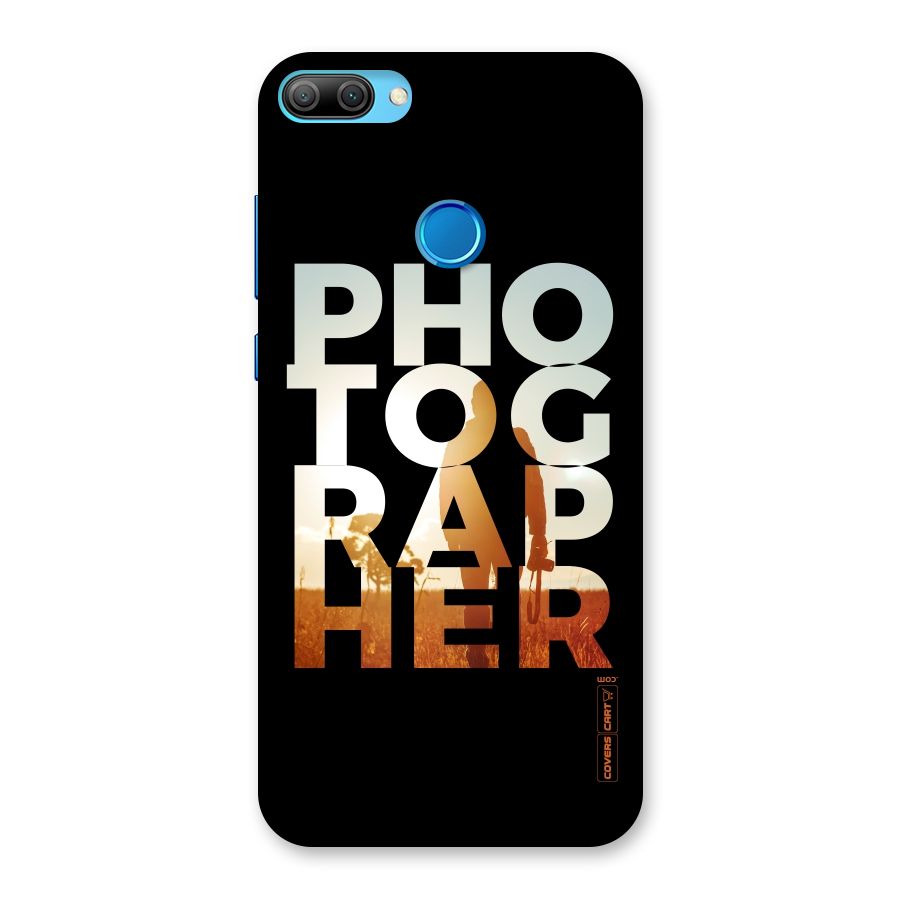 Photographer Typography Back Case for Honor 9N