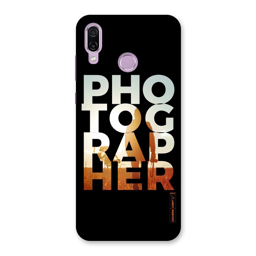 Photographer Typography Back Case for Honor Play