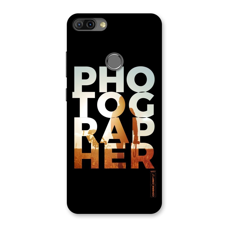 Photographer Typography Back Case for Infinix Hot 6 Pro