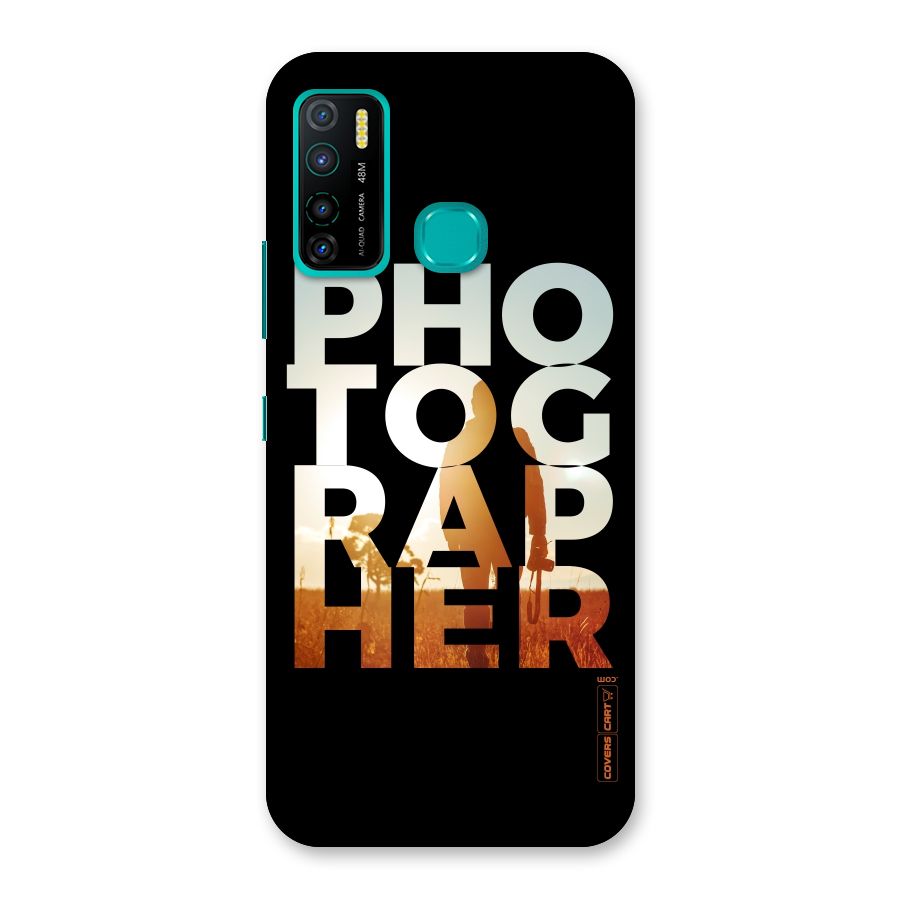 Photographer Typography Back Case for Infinix Hot 9 Pro
