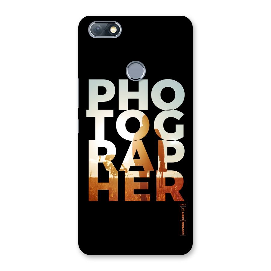 Photographer Typography Back Case for Infinix Note 5