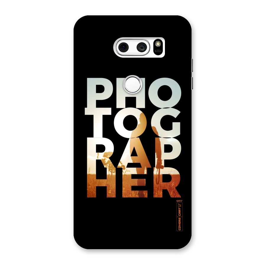 Photographer Typography Back Case for LG V30