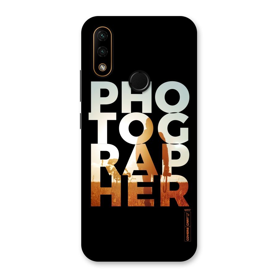 Photographer Typography Back Case for Lenovo A6 Note