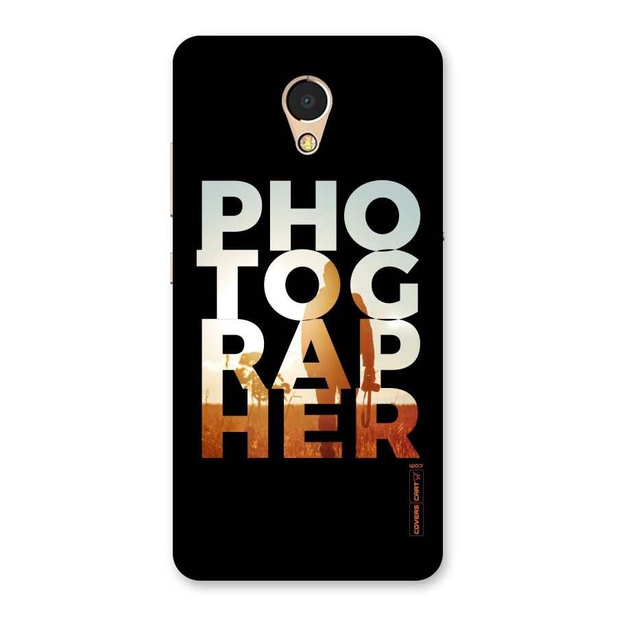 Photographer Typography Back Case for Lenovo P2