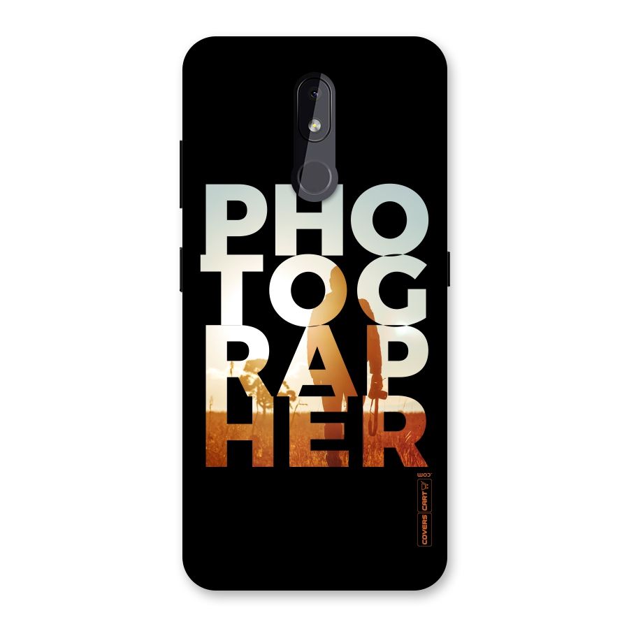 Photographer Typography Back Case for Nokia 3.2