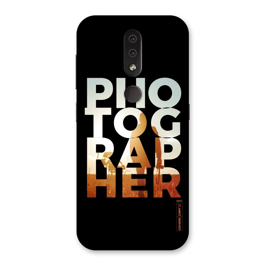 Photographer Typography Back Case for Nokia 4.2