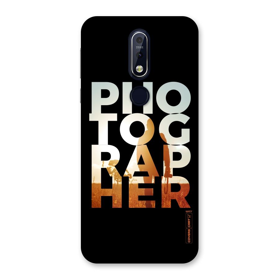 Photographer Typography Back Case for Nokia 7.1