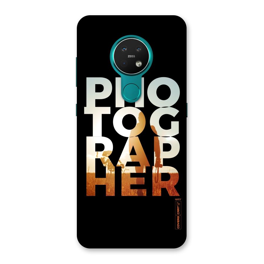 Photographer Typography Back Case for Nokia 7.2