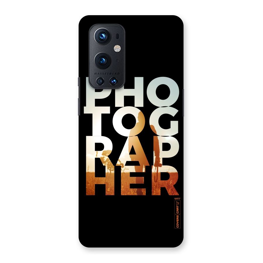 Photographer Typography Back Case for OnePlus 9 Pro