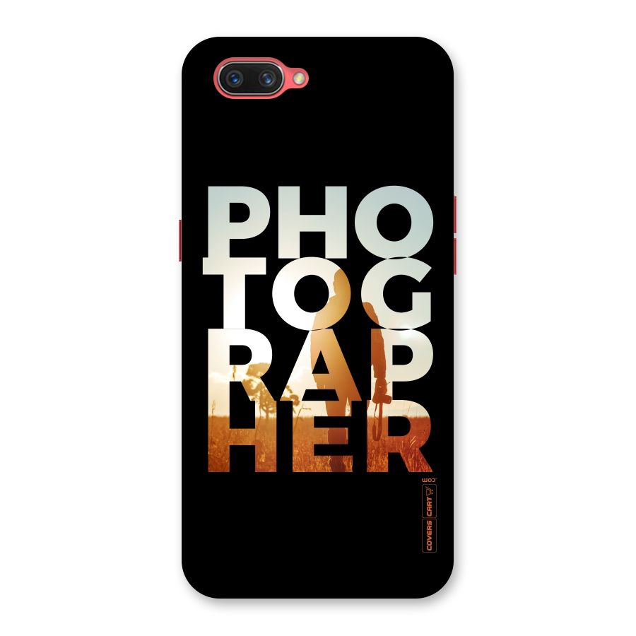 Photographer Typography Back Case for Oppo A3s